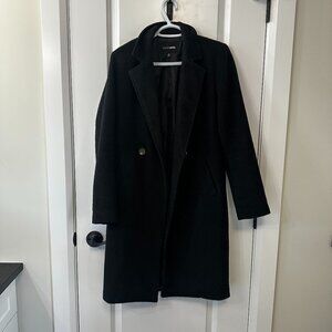 Fashion Nova Black Longline Coat – Size XS – Lightly Worn